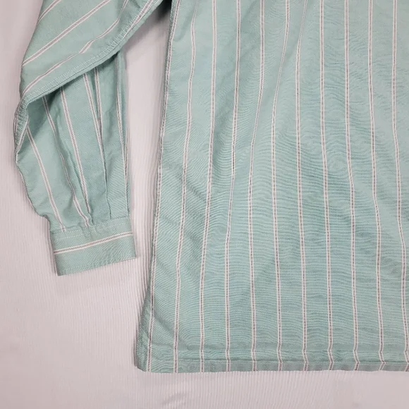 Burberrys of London Men's Verticle Stripe Button Up Shirt SZ 42 Made in France - Picture 16 of 16